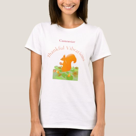 Dankbare Vibes Eekhoorn Thunder_Cove T-shirt (Voorkant)
