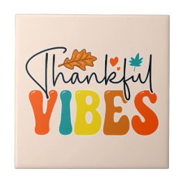 Dankbare Vibes Herfst Herfst Thanksgiving Tegeltje