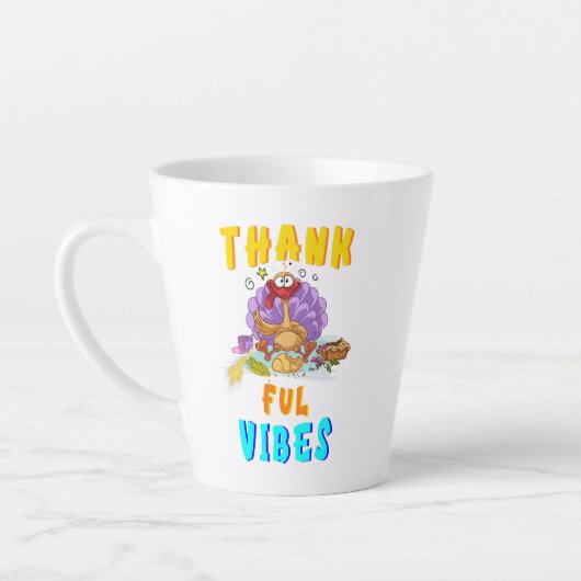 Dankbare Vibes Latte Mok (Links)