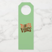 Dankbare Vibes Thanksgiving Dankbaar Flessenhanger (Voorkant)