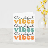 Dankbare Vibes Thanksgiving docent Rainbow Leopar Kaart (Gele Bloem)