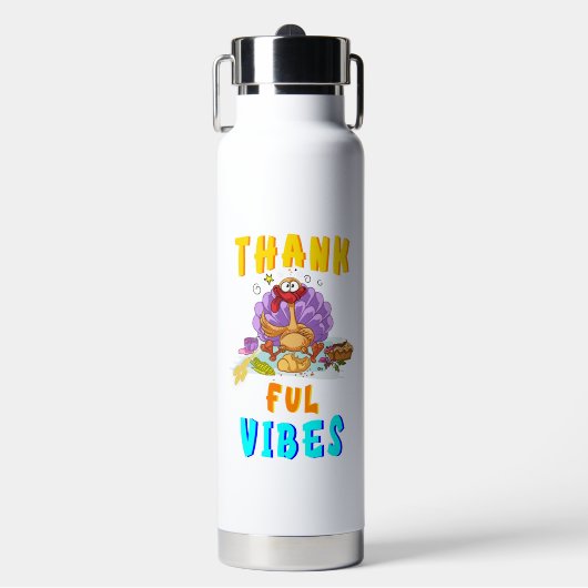 Dankbare Vibes Waterfles (Voorkant)