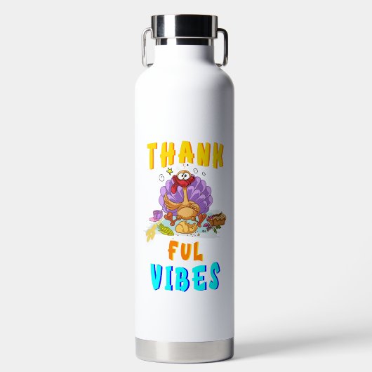 Dankbare Vibes Waterfles (Voorkant)