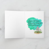 Dankbare vogel en schildpadvriend bedankkaart (Binnen)