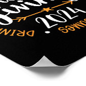 Dankbare Vrienden Thanksgiving 2024 Friendsgiving  Poster (Hoek)