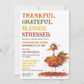 Dankbare Vriendendankdag Thanksgiving Kaart (Voorkant)