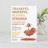 Dankbare Vriendendankdag Thanksgiving Kaart (Staand voorkant)
