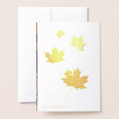 Dankbare Vriendschap Herfst verlaat aangepaste tek Folie Kaarten (Met envelop)