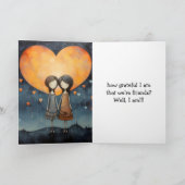 DANKBARE VRIENDSCHAP KAART (Binnen)