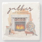 Dankbare Vriendschapsbijeenkomst Stenen Onderzetter (Voorkant)