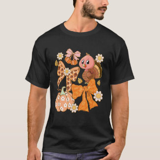 Dankbare Vrouwen Kalkoen Coquette Strik Pompoen He T-shirt
