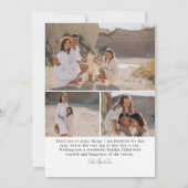 Dankbare Waterverf Herfst laat Thanksgiving Foto Feestdagenkaart (Achterkant)