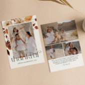 Dankbare Waterverf Herfst laat Thanksgiving Foto Feestdagenkaart