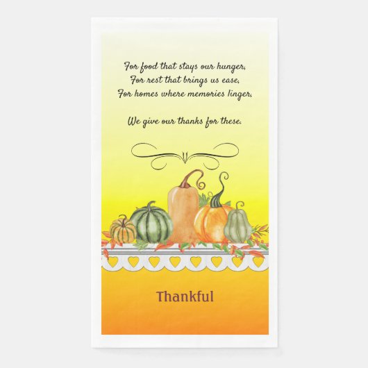 Dankbare zegen servet (Voorkant)