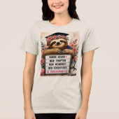 Dankbare Zegenende RN Luiaard Verpleegster Squad A Tri-Blend Shirt (Voorkant)