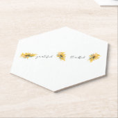 Dankbare Zonnebloem Kartonnen Onderzetters (Schuin)