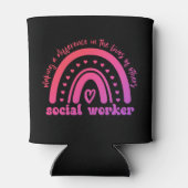 Dankbetuiging en afstuderen sociaal werkers blikjeskoeler (Achterkant)