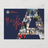 Dankbetuiging Postkaart van American Families Unit (Voorkant)