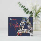 Dankbetuiging Postkaart van American Families Unit (Staand voorkant)