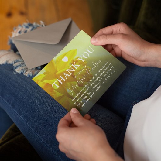 Dankbetuiging rouw | Narcis-herdenking Bedankkaart
