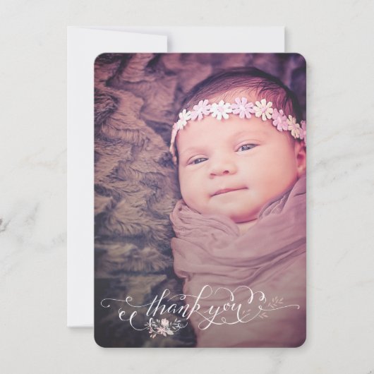 Dankbetuiging voor geboorteaankondiging voor babym aankondiging (Voorkant)