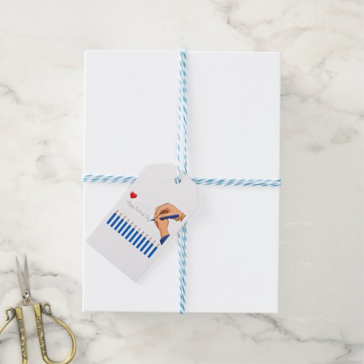 Dankbetuiging voor Onderwijzersdag Cadeaulabel (Met Touw)