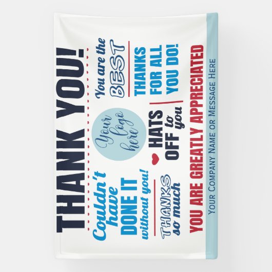 Dankbetuiging Vrijwilligers Staf Spandoek (Verticaal)