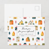 Dankbetuigingshuizen voor vastgoedreferral briefkaart (Voorkant / Achterkant)