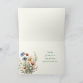 Dankbetuigingskaart voor religieuze leraren bedankkaart (Binnen)