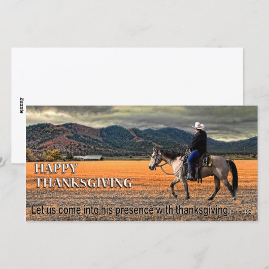 DANKDAG 6 FEESTDAGENKAART (Voorkant / Achterkant)