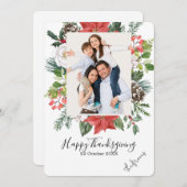 Dankdag Aangepaste Foto  Feestdagenkaart (Voorkant / Achterkant)