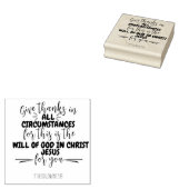 Dankdag Bijbelvers Citaten Herfst Rubberstempel (Gestempeld)