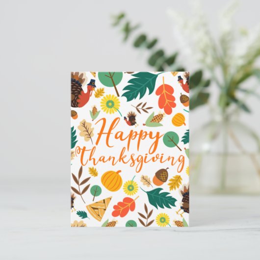 Dankdag Briefkaart (Staand voorkant)