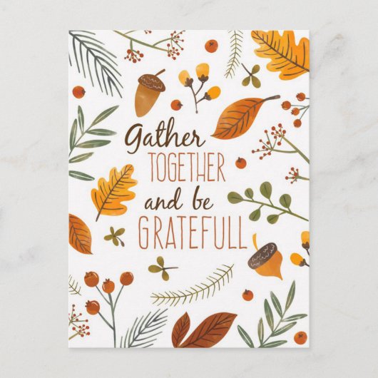 Dankdag Briefkaart (Voorkant)
