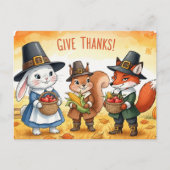 Dankdag  briefkaart (Voorkant)