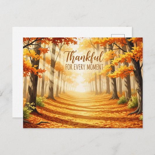 Dankdag Briefkaart (Voorkant / Achterkant)