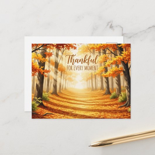 Dankdag Briefkaart (Voorkant / Achterkant in situ)