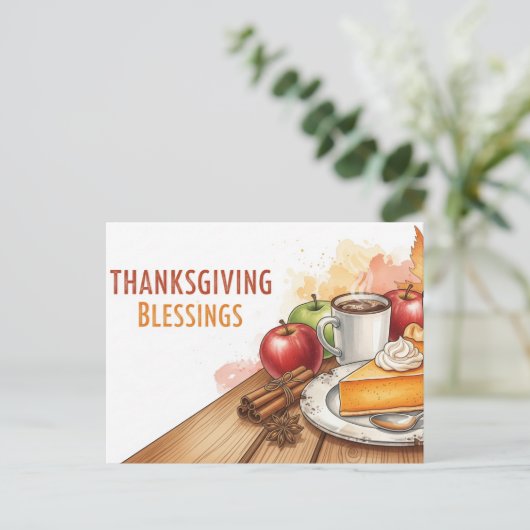 Dankdag Briefkaart (Staand voorkant)