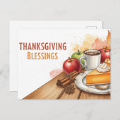 Dankdag Briefkaart (Voorkant / Achterkant)