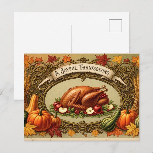 Dankdag Briefkaart (Voorkant / Achterkant)