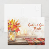 Dankdag Briefkaart (Voorkant / Achterkant)