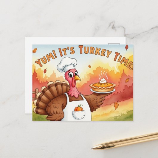 Dankdag Briefkaart (Voorkant / Achterkant in situ)