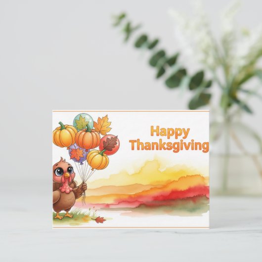 Dankdag Briefkaart (Staand voorkant)