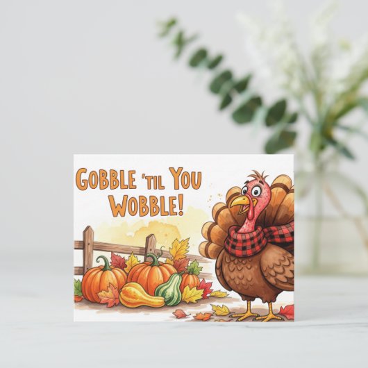 Dankdag Briefkaart (Staand voorkant)