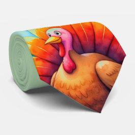 Dankdag, Cute Turkey,Dankbaar voor Jou  Stropdas