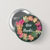 Dankdag - 'Dank geven...' Ronde Button 5,7 Cm (Voorkant /achterkant)