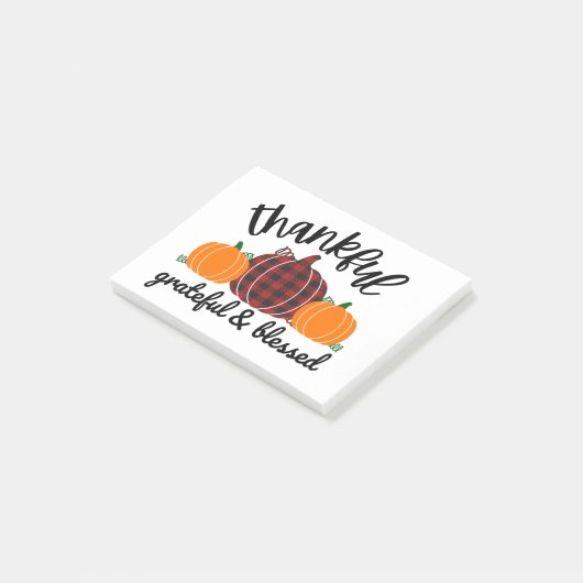 Dankdag Dankbaar Post-it® Notes (Schuin)