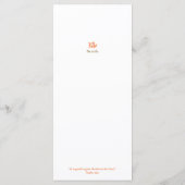 Dankdag diner geloof Bijbel citaat Menu (Achterkant)