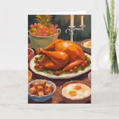 Dankdag diner kaart (Voorkant)
