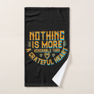 Dankdag - Een dankbaar hart is eervol Handdoek